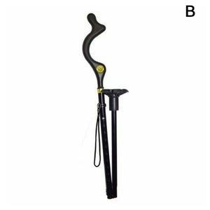 Safety Elderly Walking Stick Telescopic Canes Crutch Staff Folding Grip Hiking Walk Mens posture cane hiking poles crutches