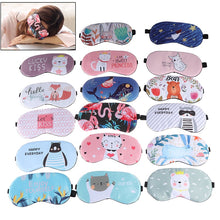 Load image into Gallery viewer, 1pc Sleeping Mask Eyepatch Eye Cover Cotton Creative Lovely Cartoon for Eye Travel Relax Sleeping Aid Eye Patch Shading Eye Mask