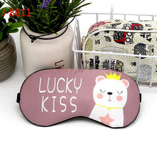 Load image into Gallery viewer, 1pc Sleeping Mask Eyepatch Eye Cover Cotton Creative Lovely Cartoon for Eye Travel Relax Sleeping Aid Eye Patch Shading Eye Mask